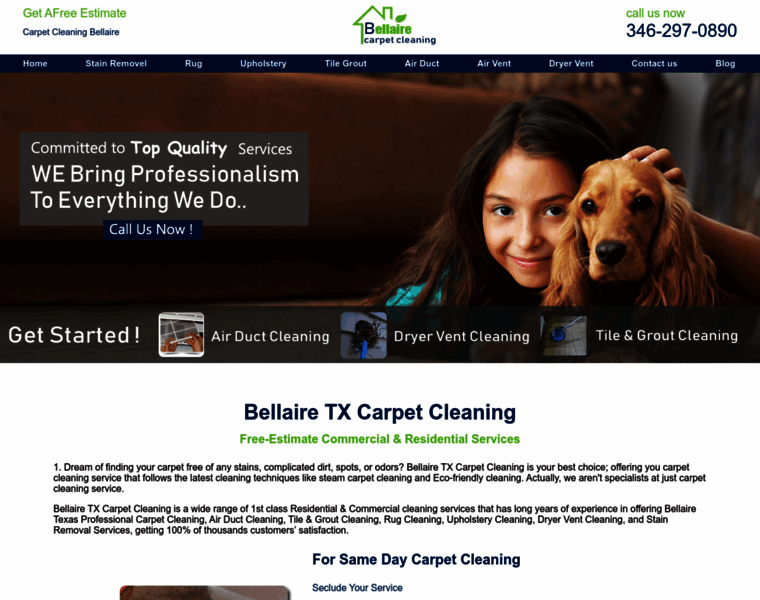 Bellairetxcarpetcleaning.com thumbnail