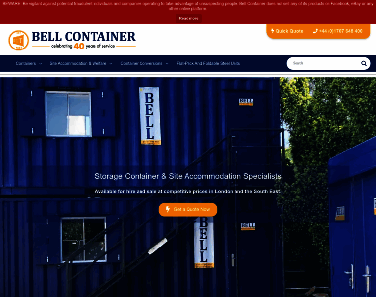 Bellcontainer.co.uk thumbnail