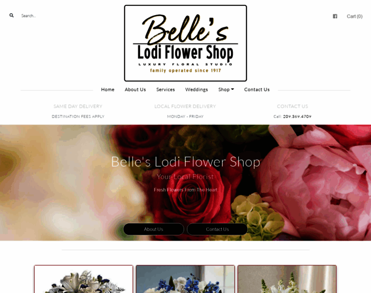 Bellesflowershop.com thumbnail