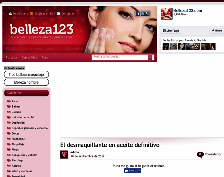 Belleza123.com thumbnail
