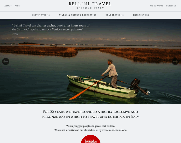 Bellinitravel.com thumbnail
