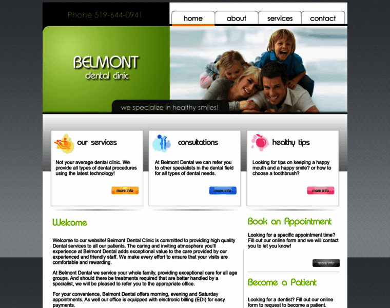 Belmontdentalclinic.com thumbnail