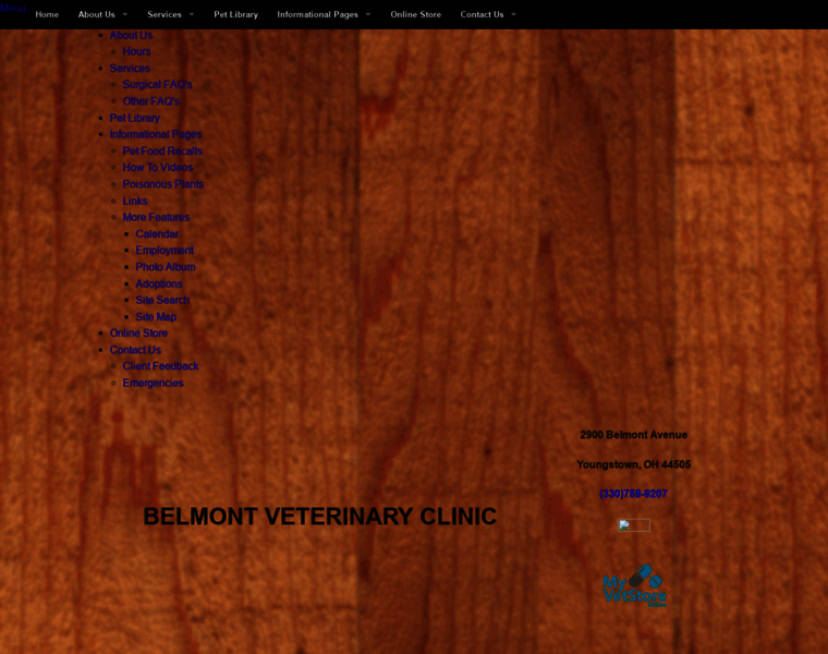 Belmontveterinaryclinic.com thumbnail