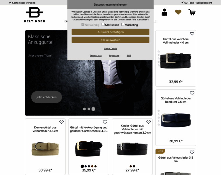 Beltinger-shop.de thumbnail