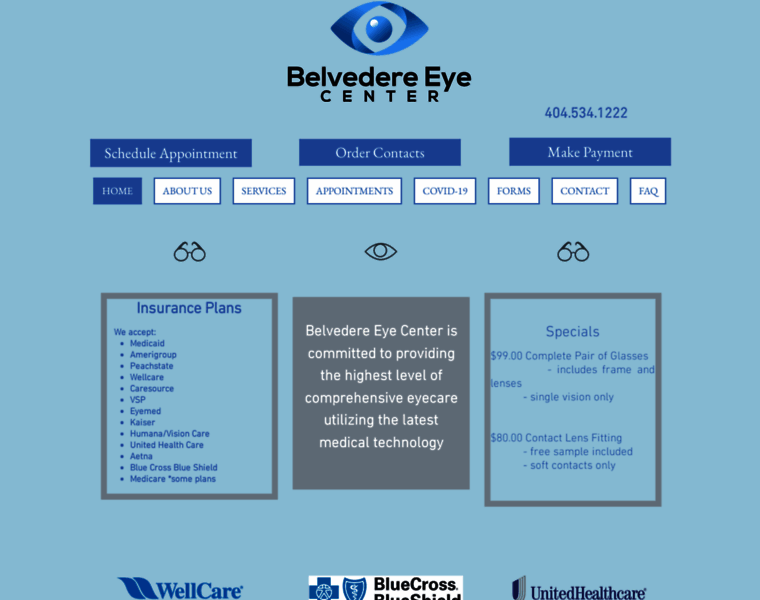 Belvedere-eyecenter.com thumbnail