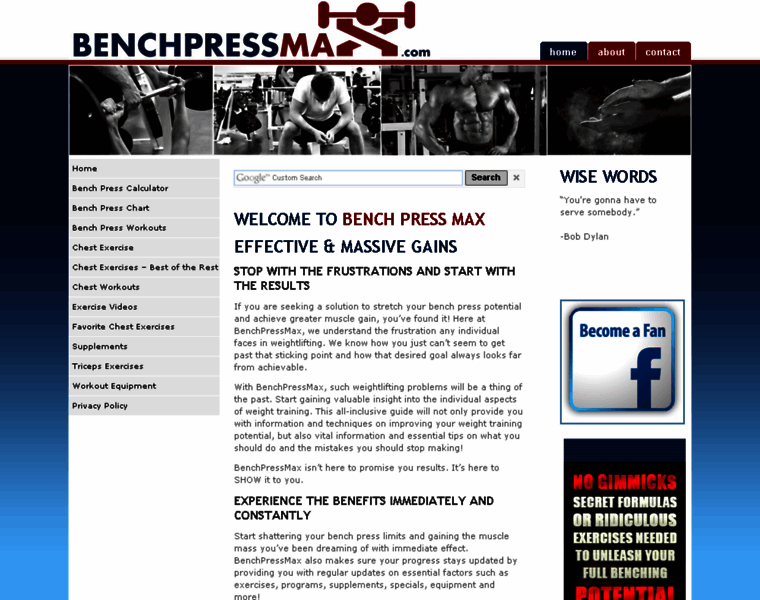 Benchpressmax.com thumbnail