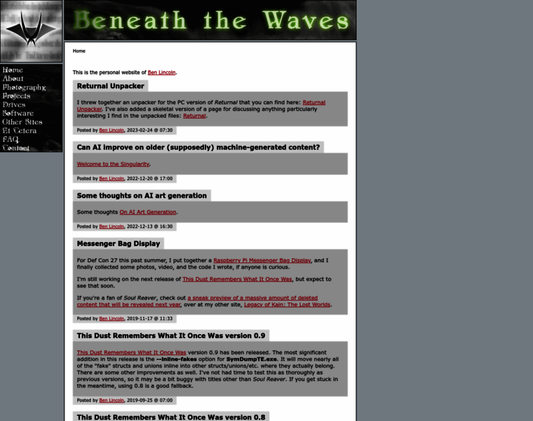 Beneaththewaves.net thumbnail