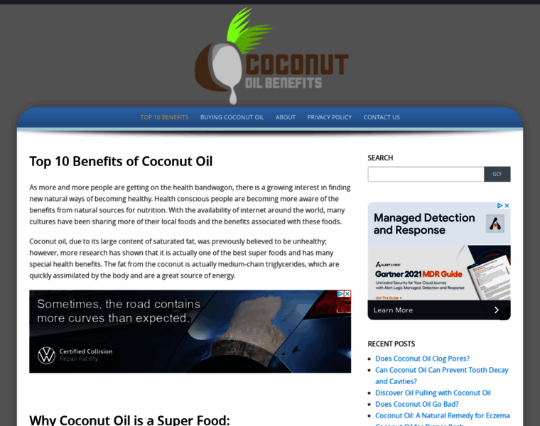 Benefits-coconut-oil.com thumbnail