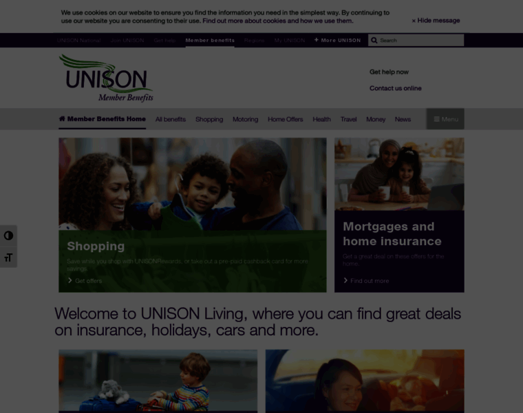 Benefits.unison.org.uk thumbnail
