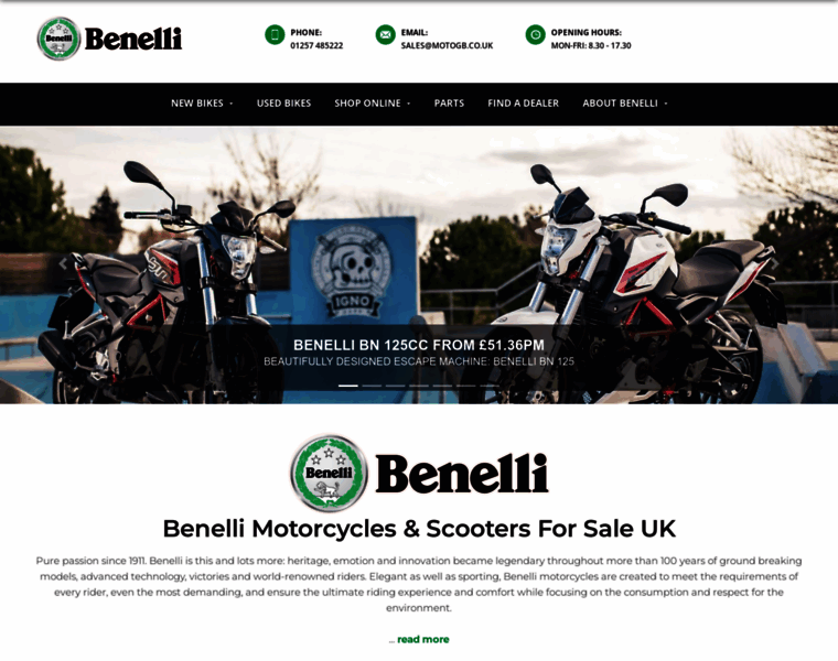 Benelli.co.uk thumbnail