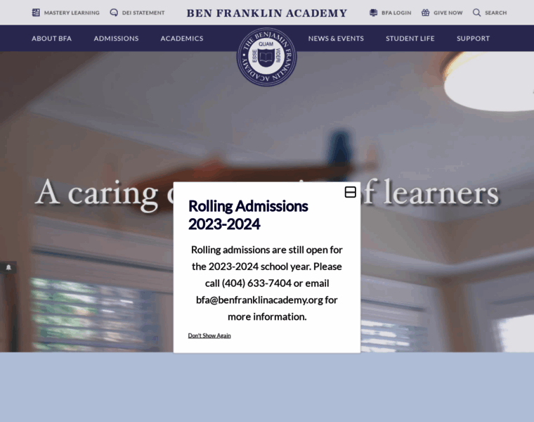Benfranklinacademy.org thumbnail