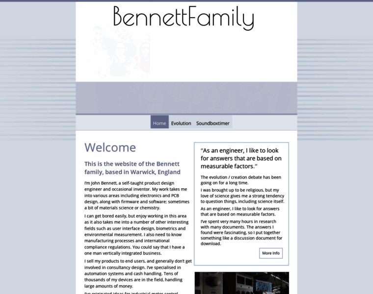 Bennettfamily.org.uk thumbnail