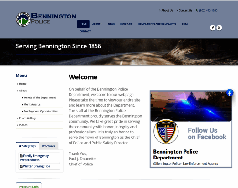 Benningtonpolice.com thumbnail