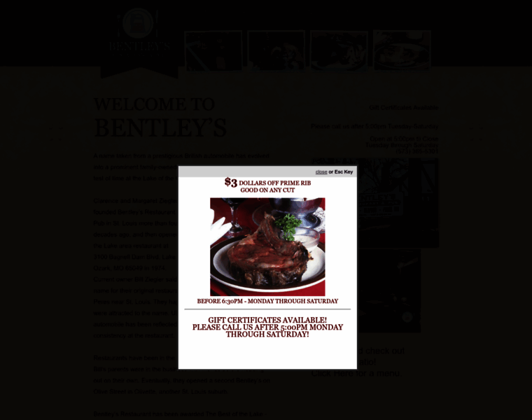 Bentleysrestaurantmo.com thumbnail