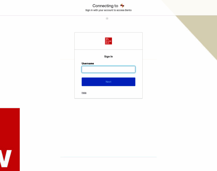 bento.mheducation.com at WI. Bento Dashboard