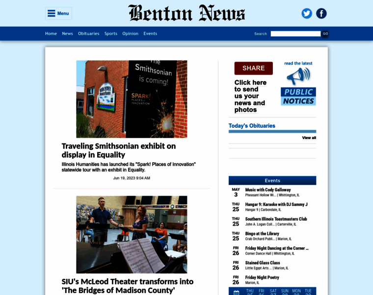 Bentoneveningnews.com thumbnail