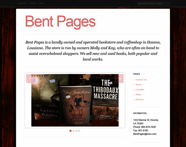 Bentpagesbookstore.com thumbnail