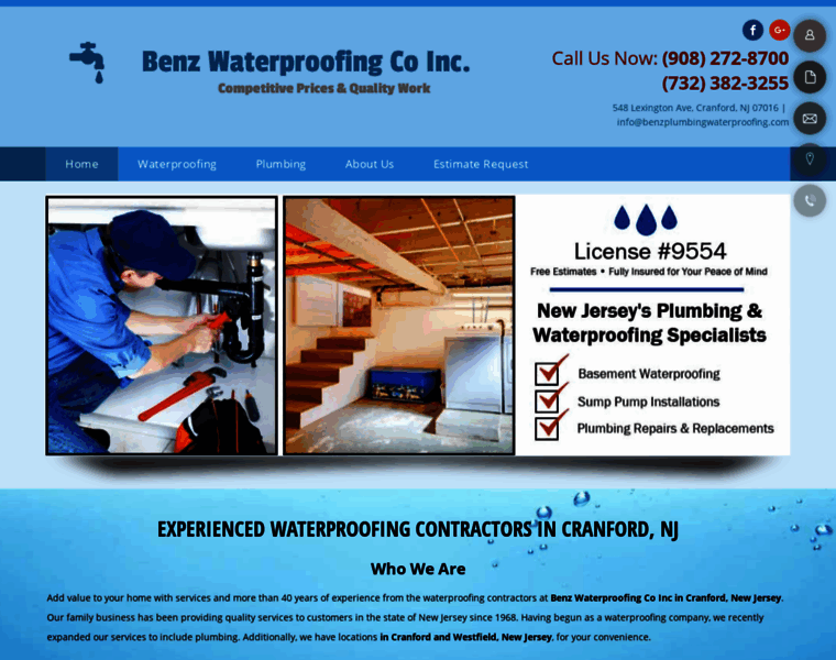 Benzplumbingwaterproofing.com thumbnail