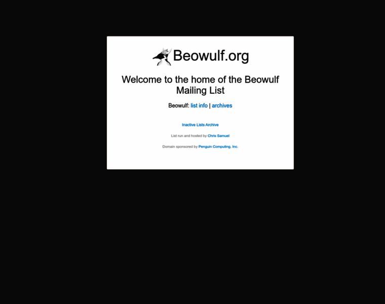 Beowulf.org thumbnail