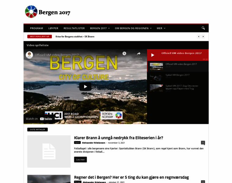 Bergen2017.no thumbnail