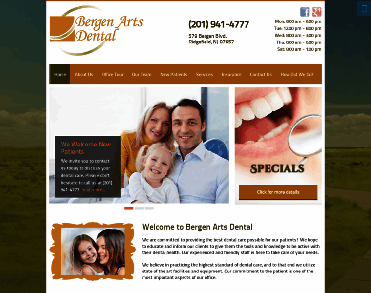 Bergenartsdental.com thumbnail