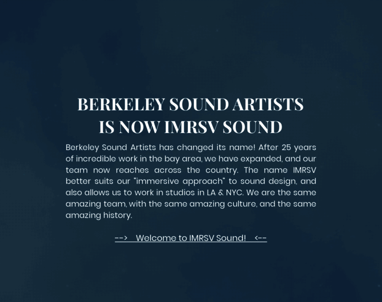 Berkeleysoundartists.com thumbnail