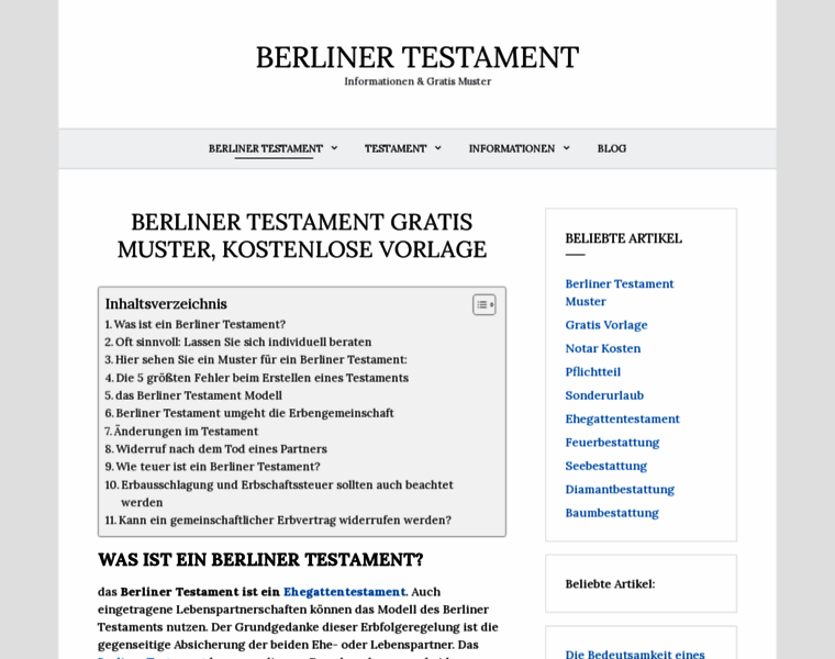 Berliner-testament.net thumbnail