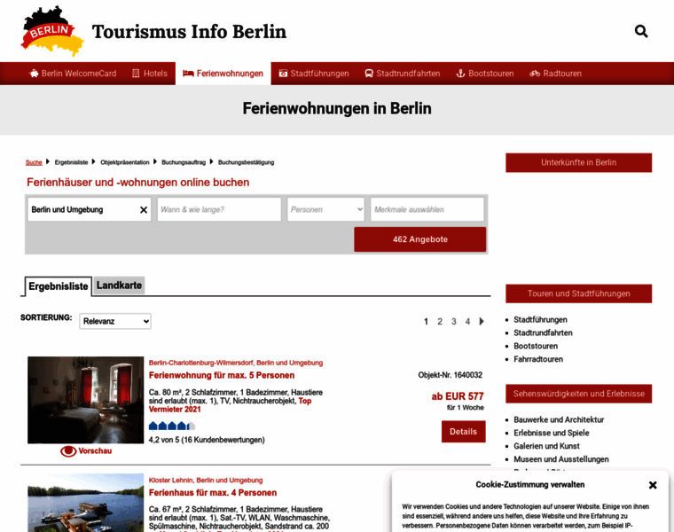 Berlinerferienwohnungen.de thumbnail