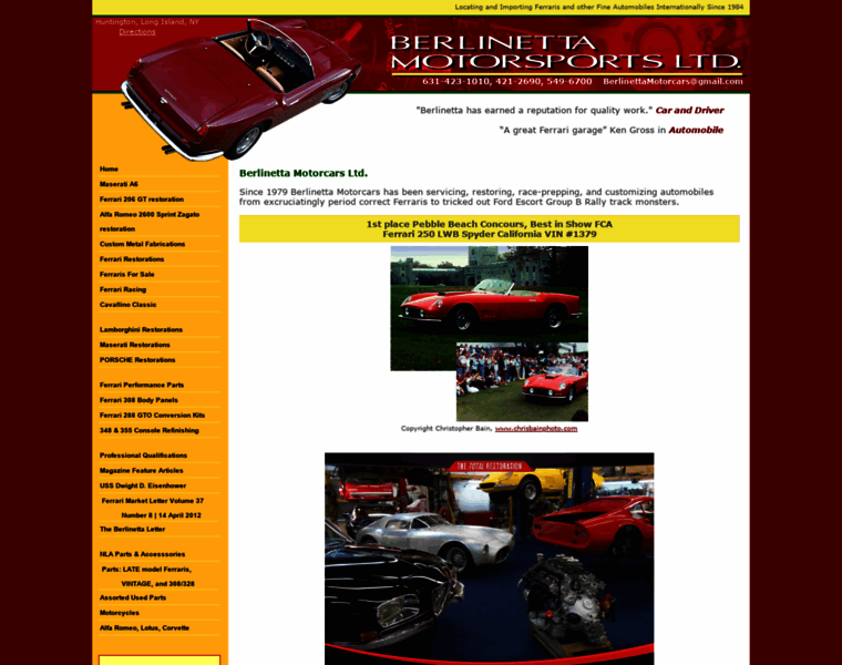 Berlinettamotorcars.com thumbnail