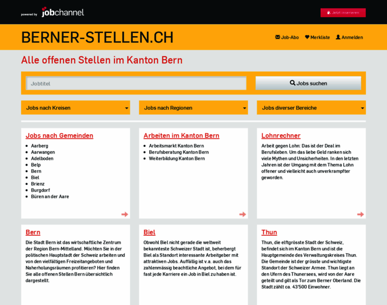 Berner-stellen.ch thumbnail