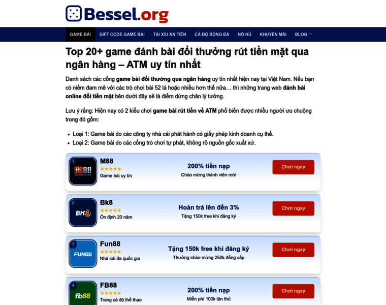 Bessel.org thumbnail