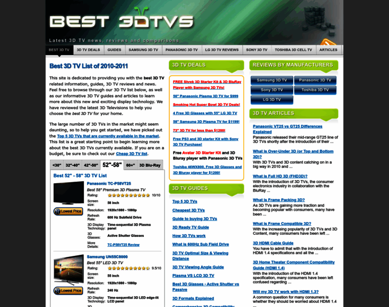 Best-3dtvs.com thumbnail