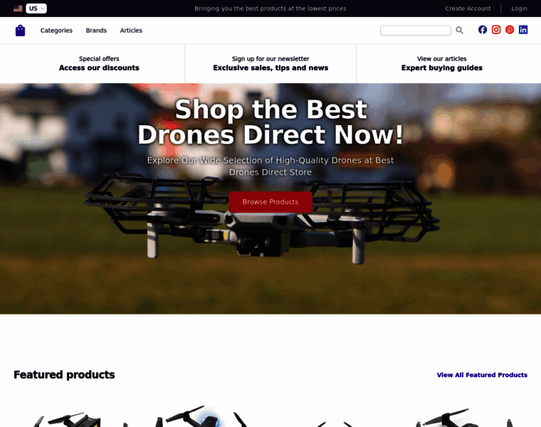 Best-drones-direct.com thumbnail