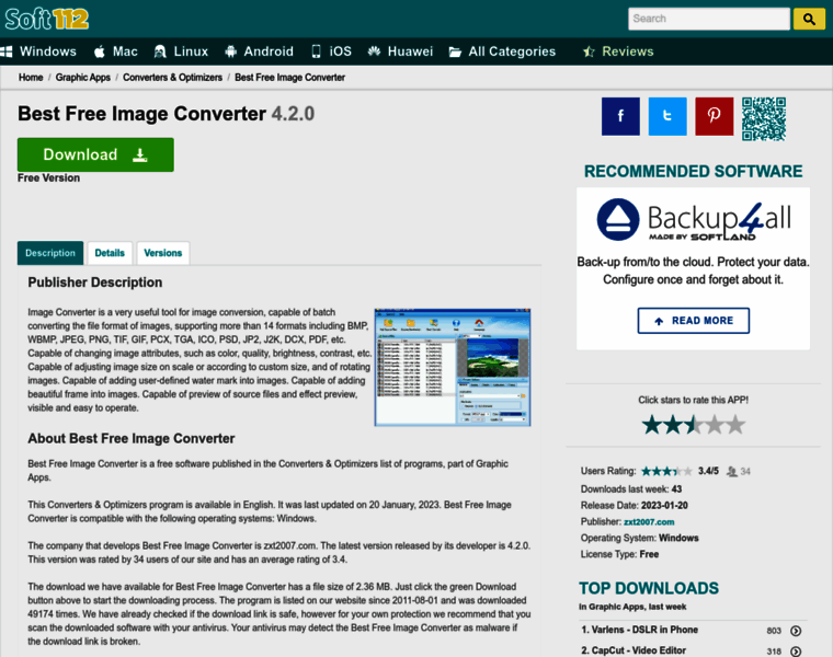 Best-free-image-converter.soft112.com thumbnail