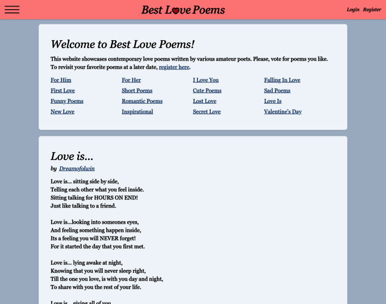 Best-love-poems.com thumbnail