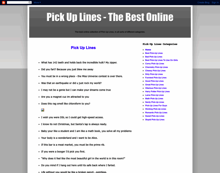 Best-pickup-lines.blogspot.com thumbnail