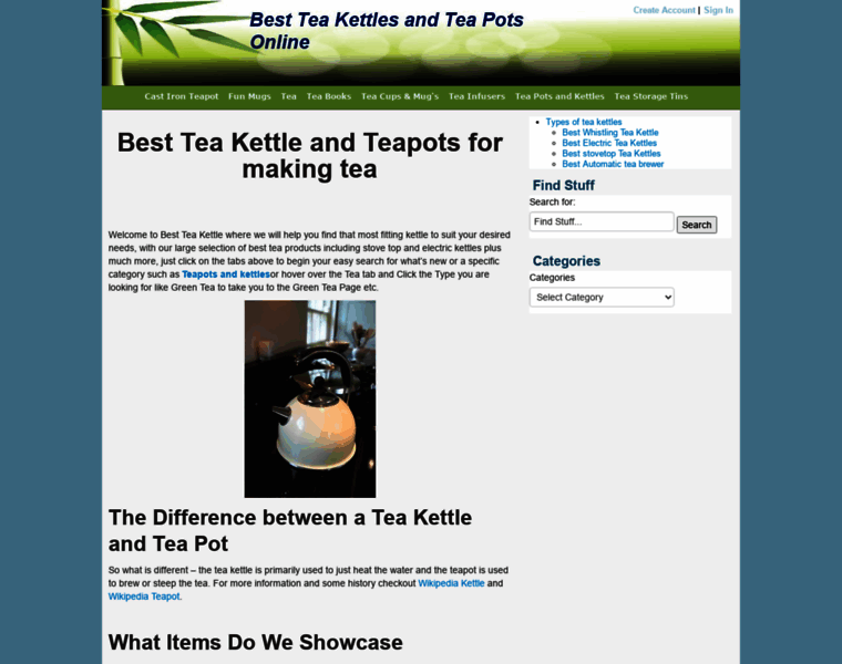 Best-teakettle.com thumbnail