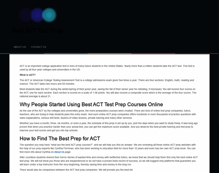 Bestacttestprep.com thumbnail