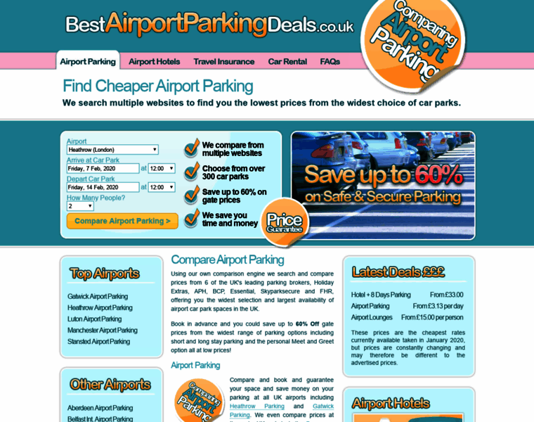 Bestairportparkingdeals.co.uk thumbnail