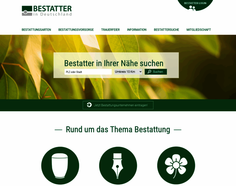 Bestatter-in-deutschland.de thumbnail