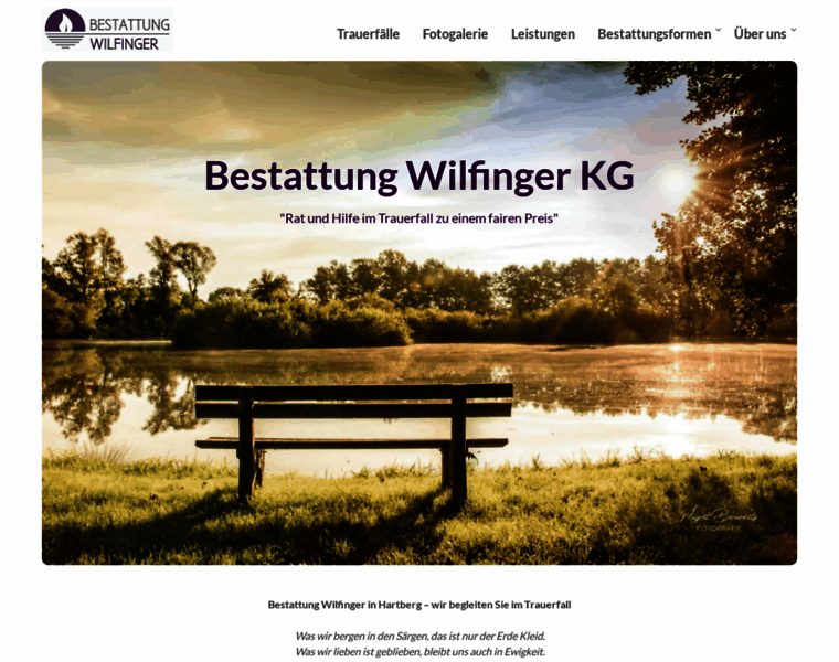 Bestattung-wilfinger.at thumbnail