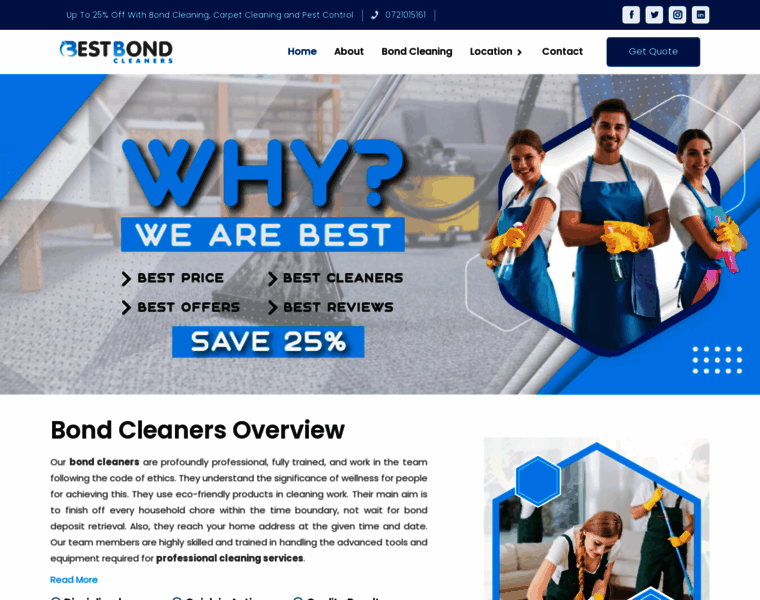 Bestbondcleaners.com.au thumbnail