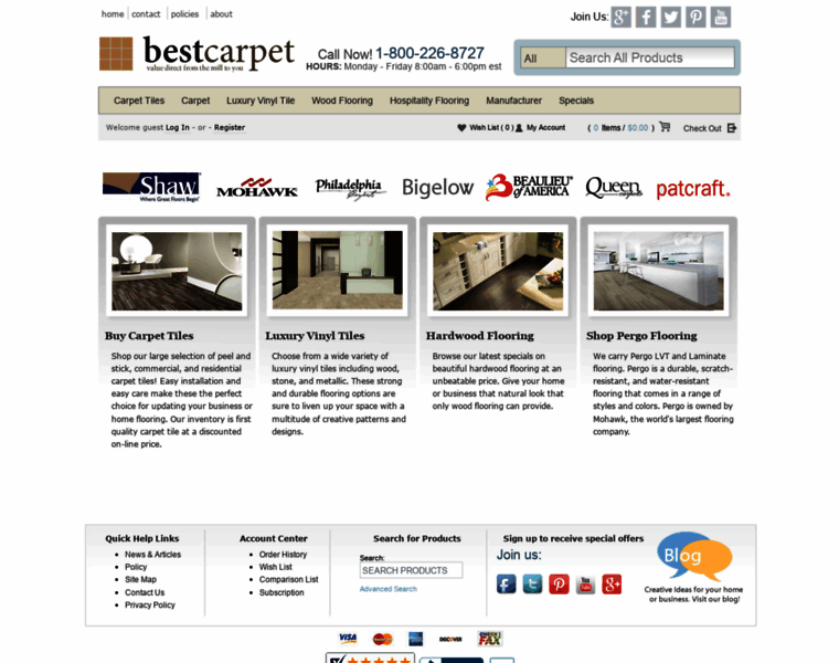 Bestcarpetvalue.com thumbnail