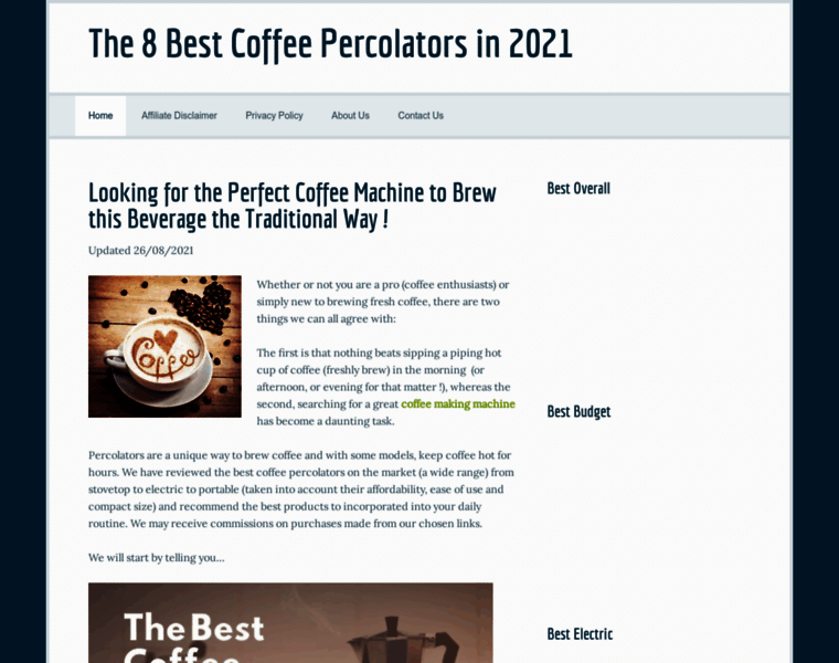 Bestcoffeepercolatoronline.com thumbnail