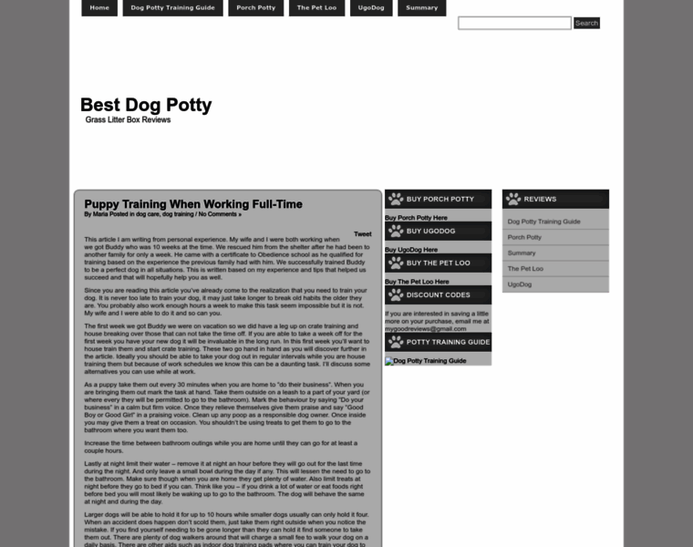 Bestdogpotty.com thumbnail