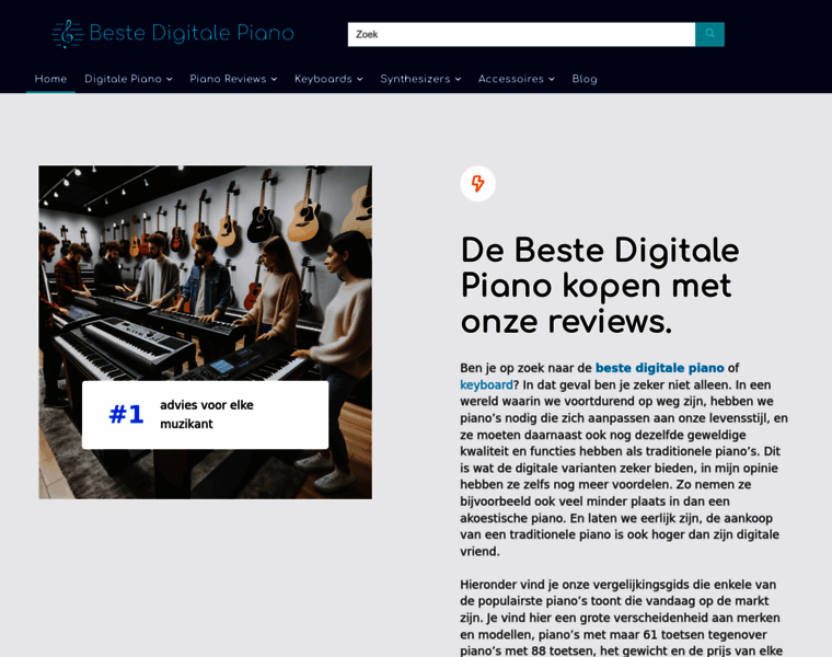 Bestedigitalepiano.nl thumbnail