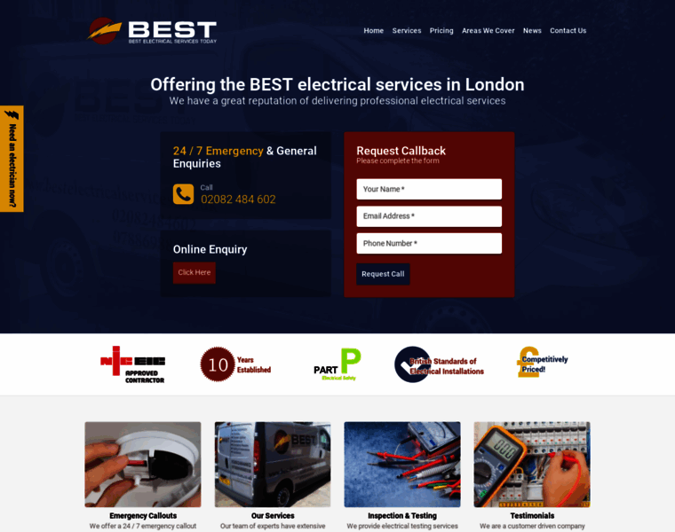Bestelectricalservices.co.uk thumbnail
