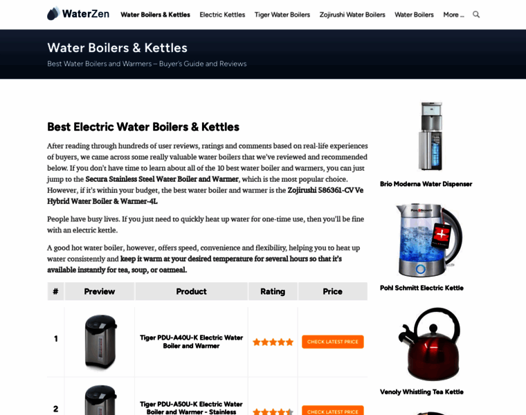 Bestelectricwaterboilers.com thumbnail