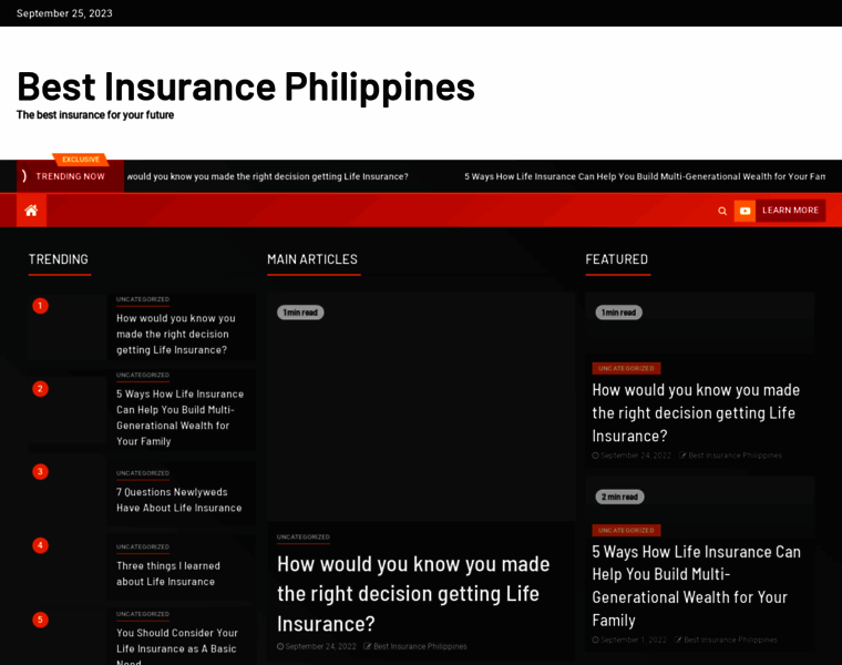 Bestinsurancephilippines.com thumbnail