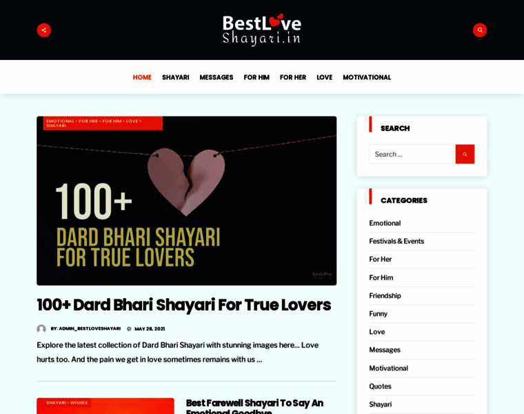 Bestloveshayari.in thumbnail